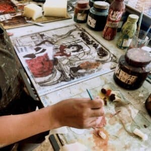 Hand painting the antiques of the future